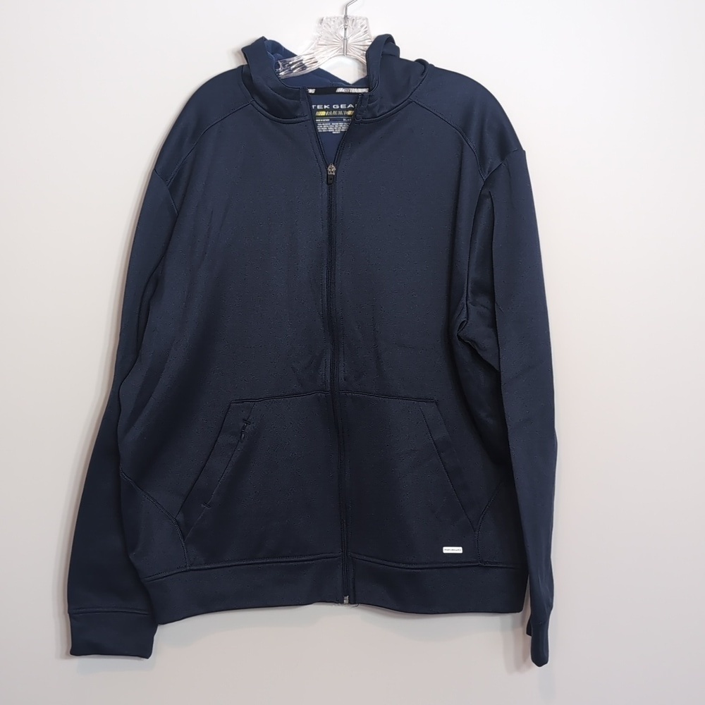 Tek Gear Blue Full Zipper Hoodie Sweatshirt